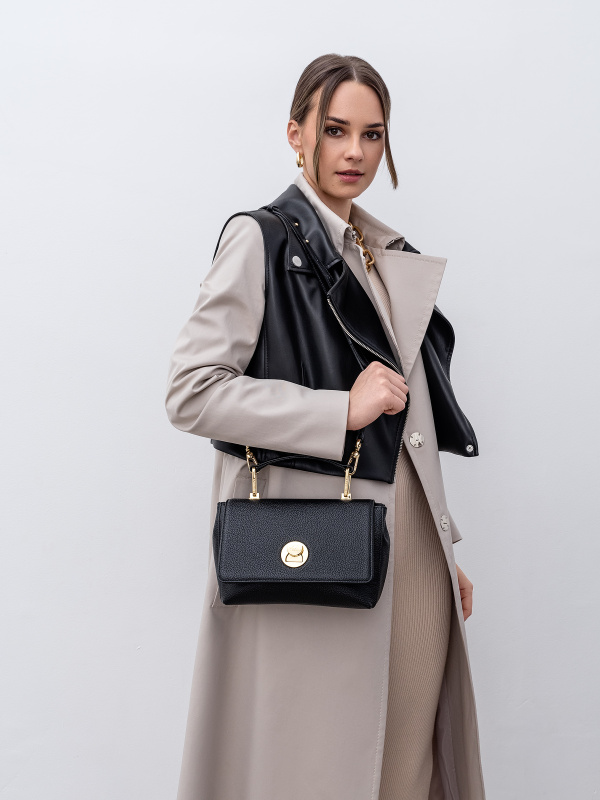 картинка Сумка Kelly Black Gold 